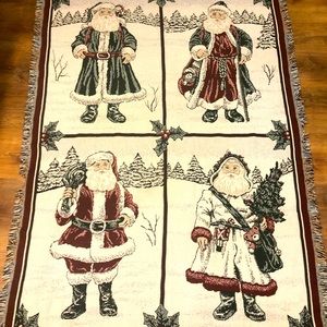 Goodwin Weavers Christmas Santa Claus Holiday throw blanket